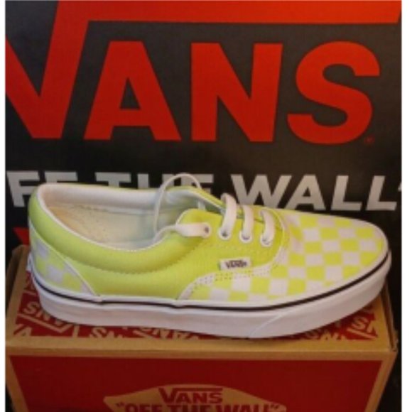 Vans Era Checkerboard Sharp Green White Men's 3.5/Women's 5 VN0A4BV4VXK - Picture 1 of 16